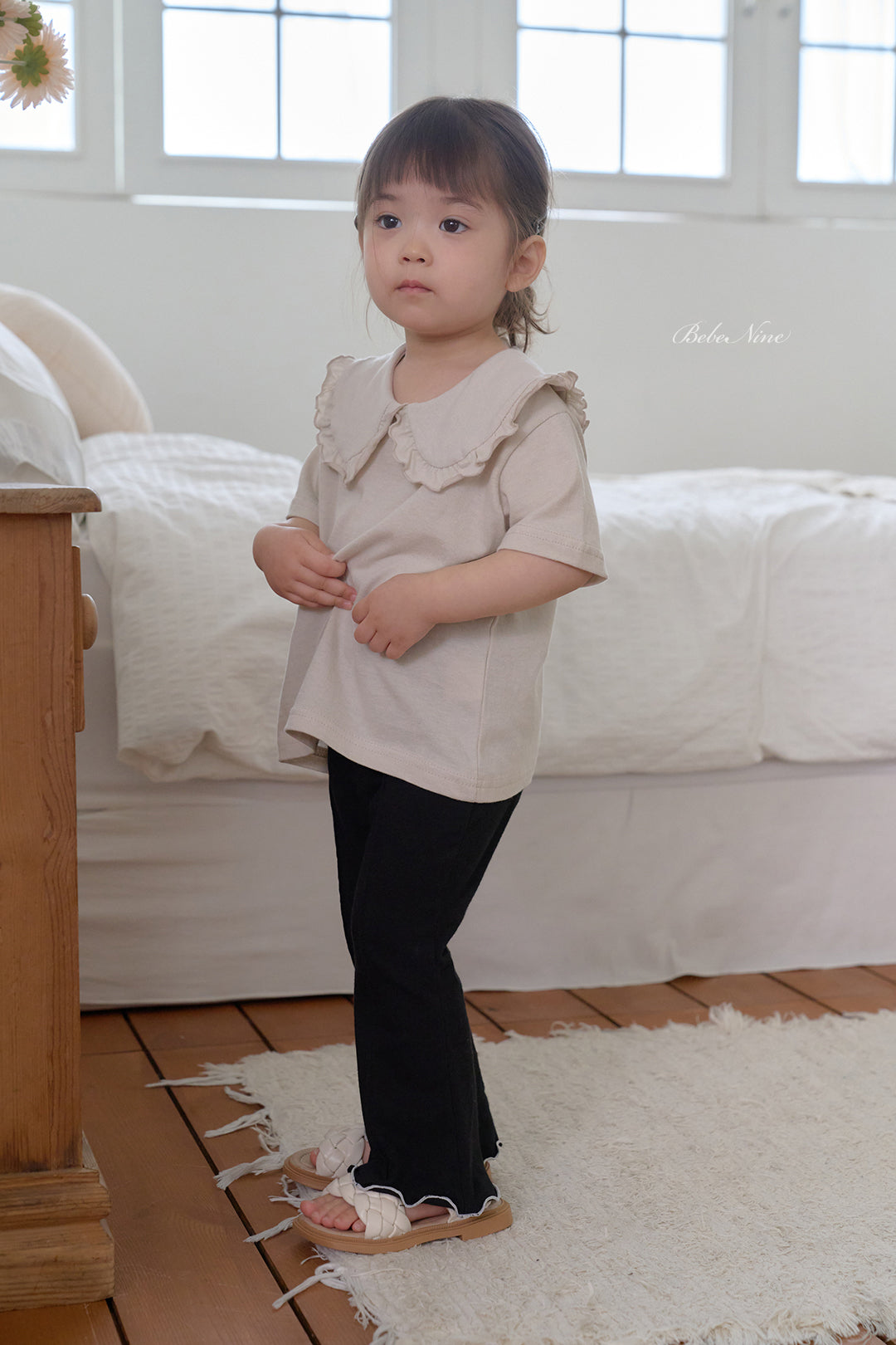 [PRE-ORDER] Frill Round Collar T-Shirts