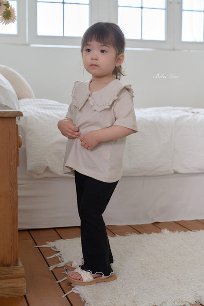 [PRE-ORDER] Frill Round Collar T-Shirts