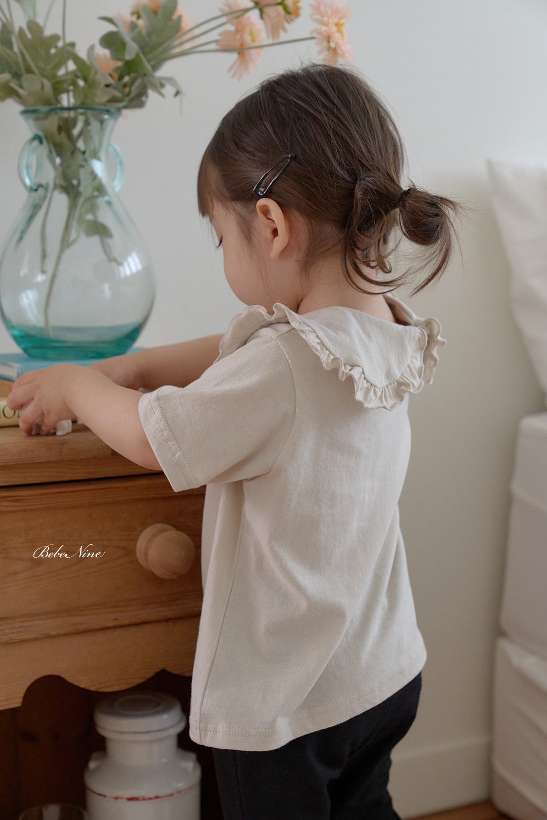 [PRE-ORDER] Frill Round Collar T-Shirts