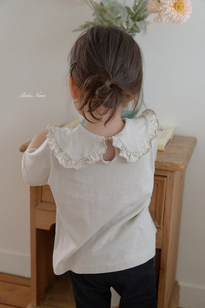 [PRE-ORDER] Frill Round Collar T-Shirts