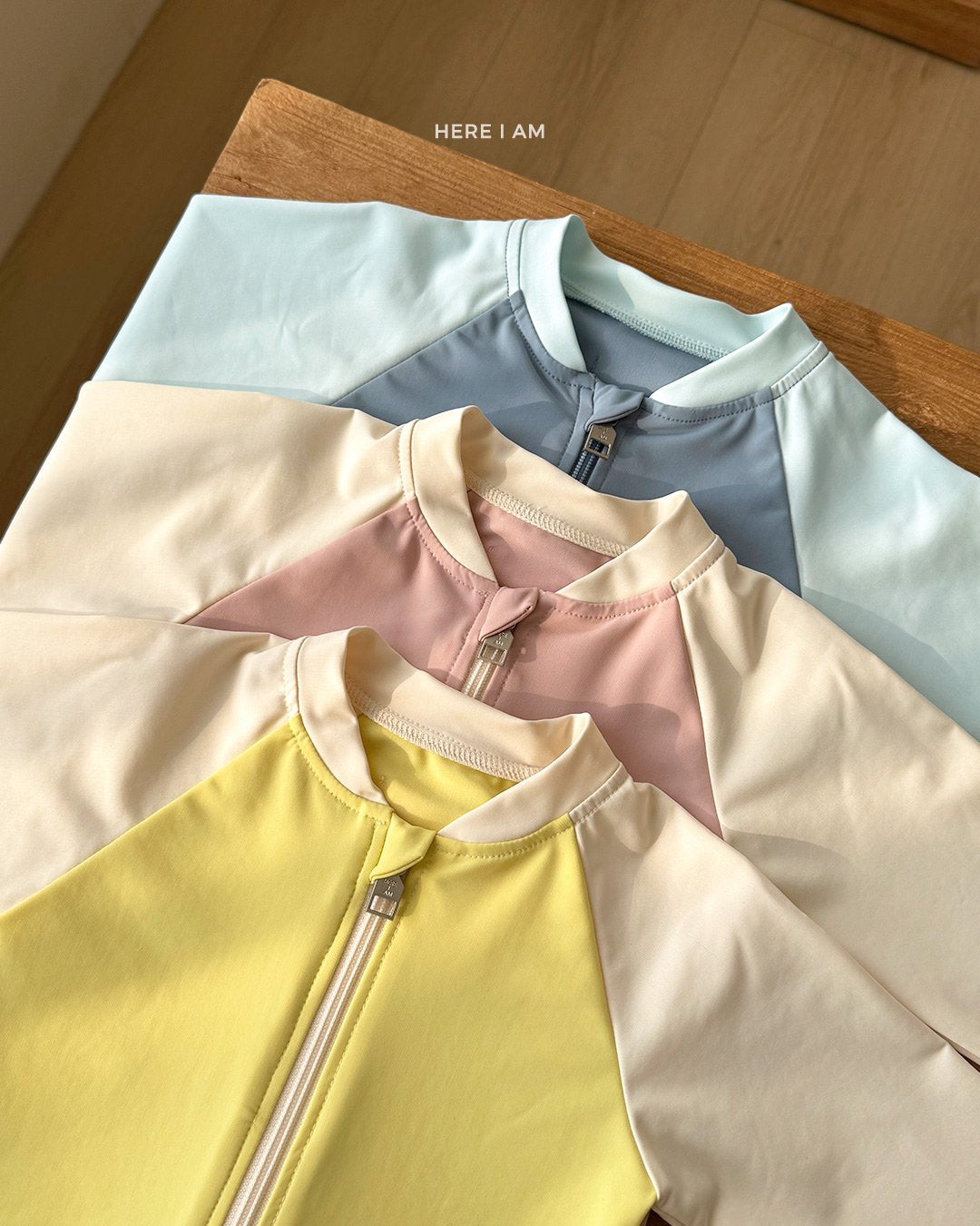 [PRE-ORDER] Bunny Rash Guard Zip-Up Bottom Set