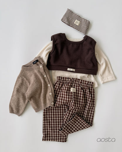 [PRE-ORDER] Caramel Check Pants