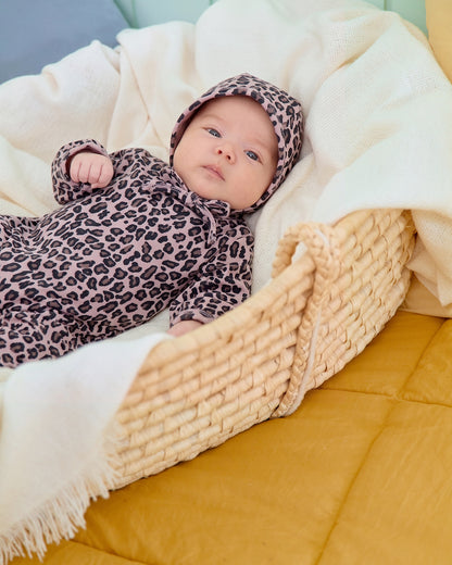 [PRE-ORDER] Little Leopard Body Suit + Bonnet Set