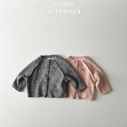 Mini Ribbon Cardigan [Pink/M(3-4yr)]