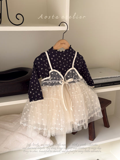 [PRE-ORDER] Lace Ribbon Open Dress