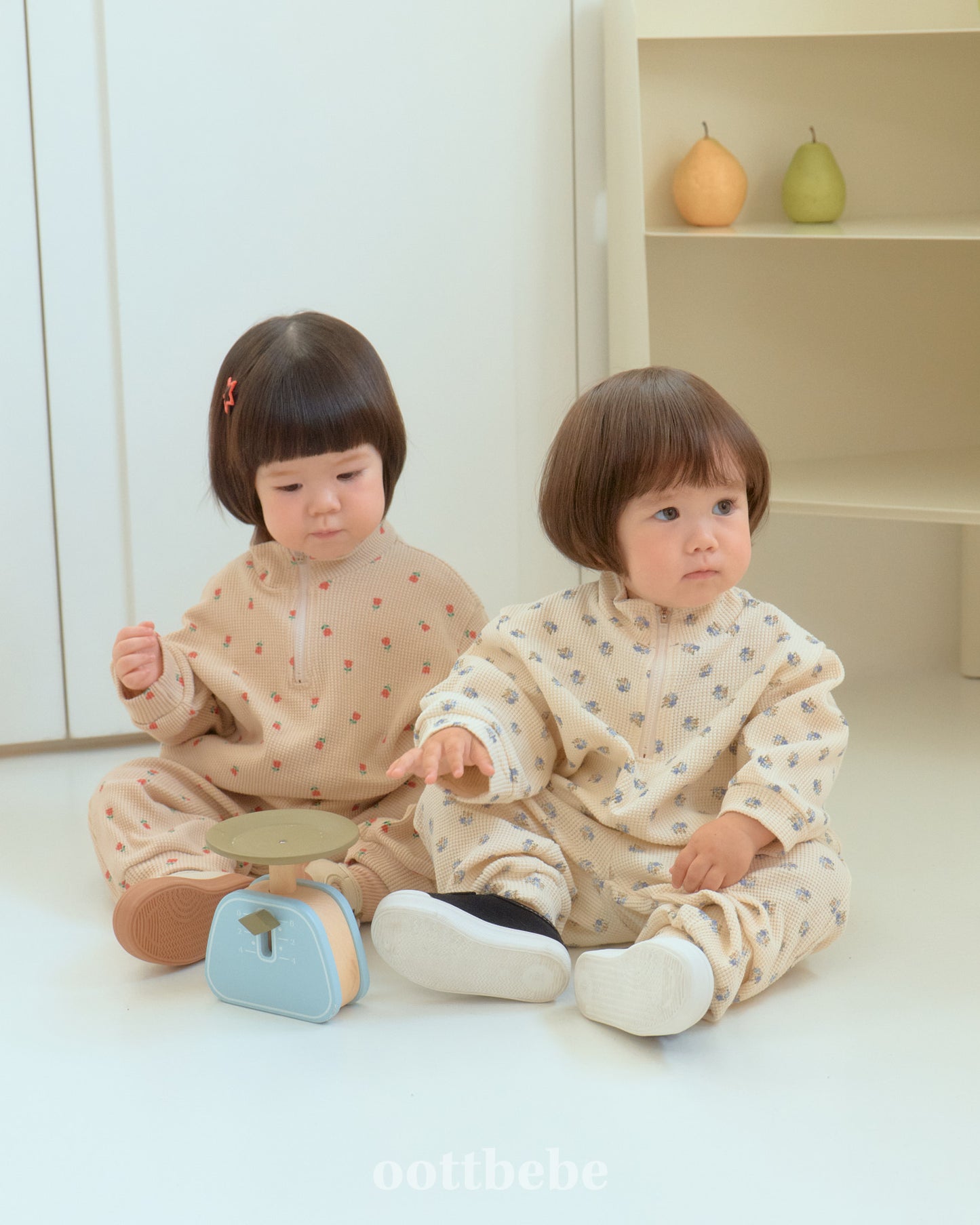 [PRE-ORDER] Sweet Waffle Anorak Top Bottom Set
