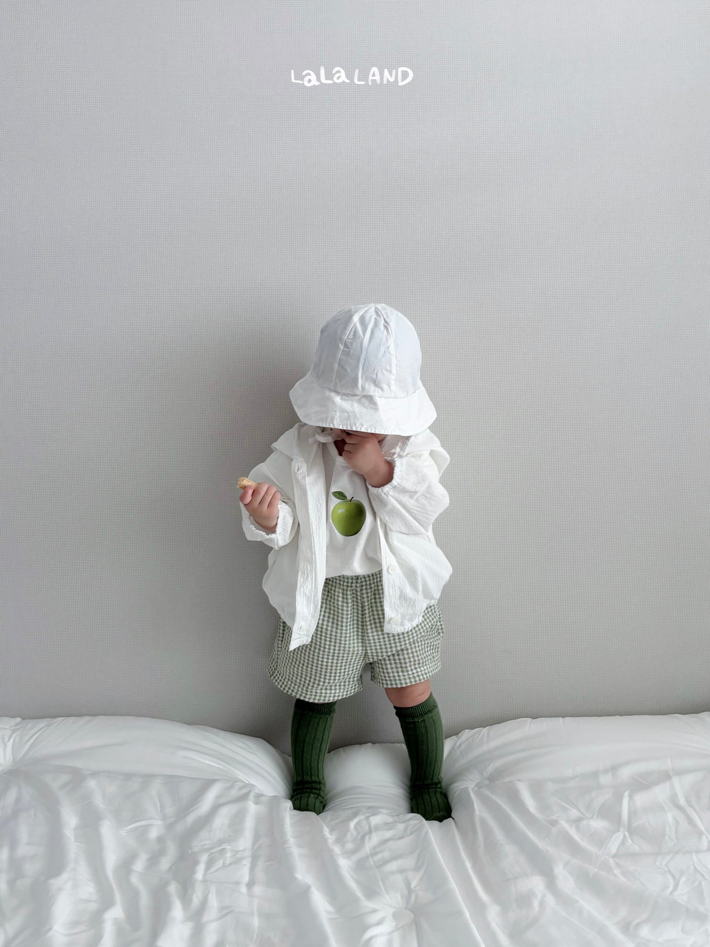 Check Baby Shorts [Olive/6m]