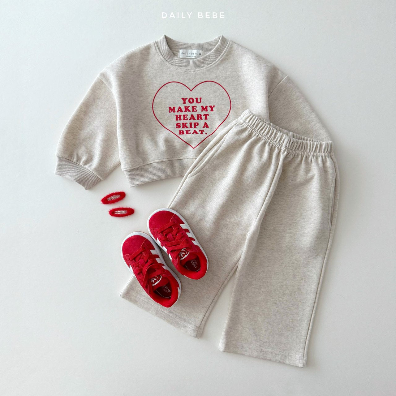 [PRE-ORDER] Heart Wide Top Bottom Set