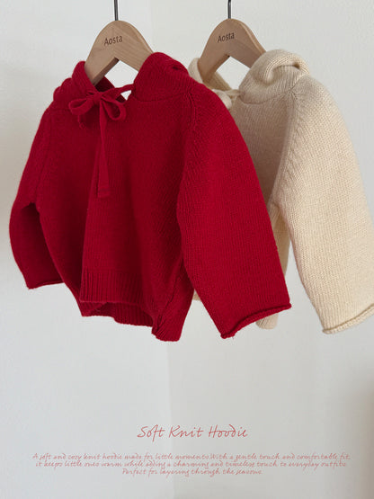 Cookie Sweater Hoodie Top [Red/L(3-5yr)]