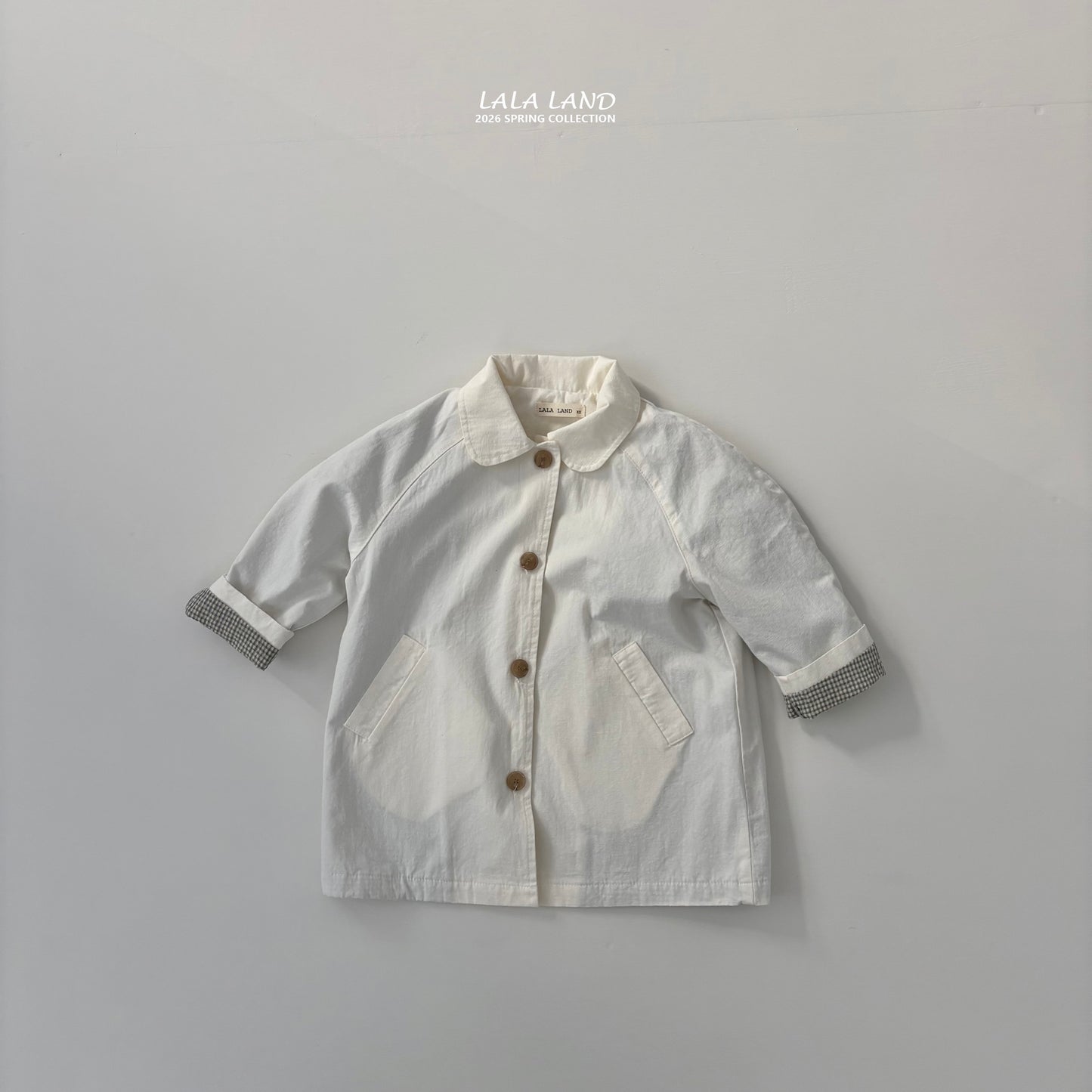 Spring Trench Coat [Cream/M(3-4yr)]