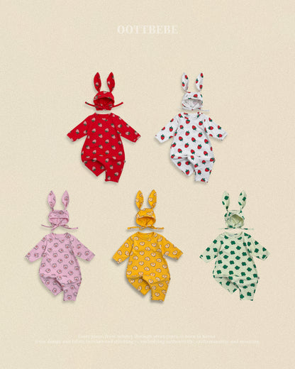 [PRE-ORDER] Little Farm Body Suit + Bonnet Set