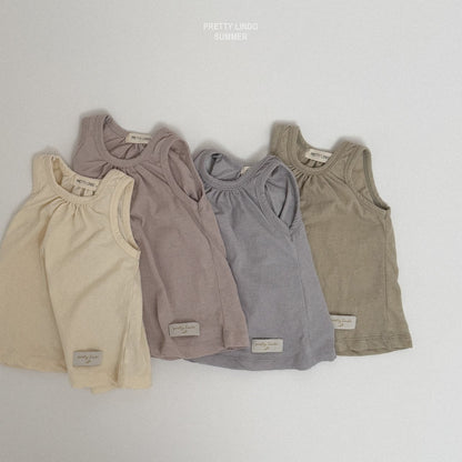 [PRE-ORDER] Shirring Sleeveless T-Shirts