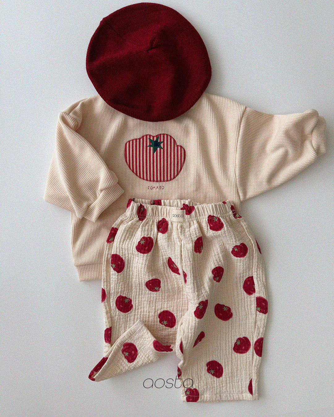 Tomato Sweatshirts [Ivory/M(1-2yr)]
