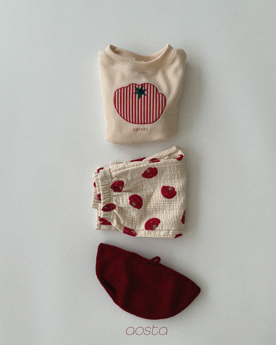 Tomato Sweatshirts [Ivory/M(1-2yr)]