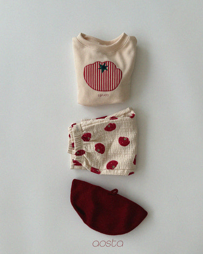 Tomato Sweatshirts [Ivory/M(1-2yr)]