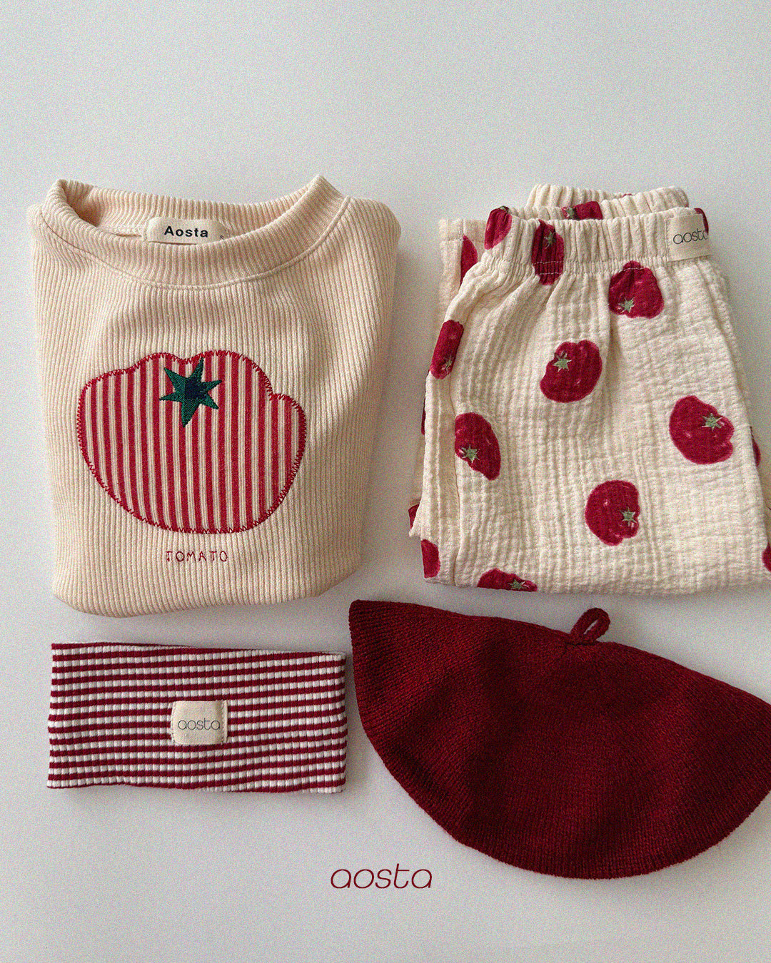 Tomato Sweatshirts [Ivory/M(1-2yr)]