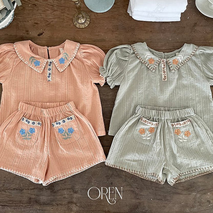 [PRE-ORDER] Florent Embroidery Top Bottom Set