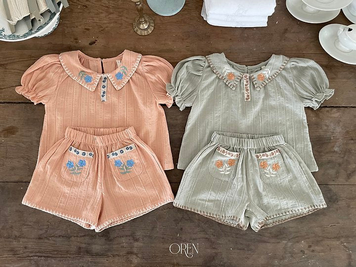 [PRE-ORDER] Florent Embroidery Top Bottom Set