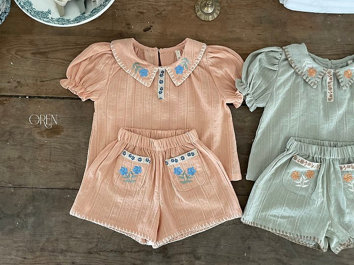 [PRE-ORDER] Florent Embroidery Top Bottom Set