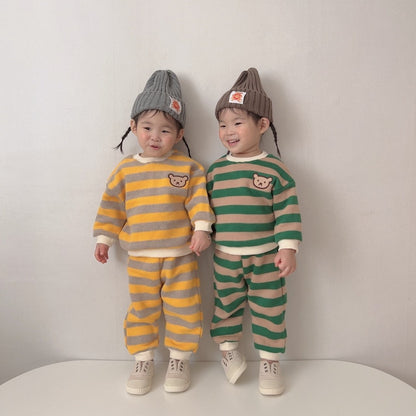 [PRE-ORDER] Stripe Bear Top Bottom Set