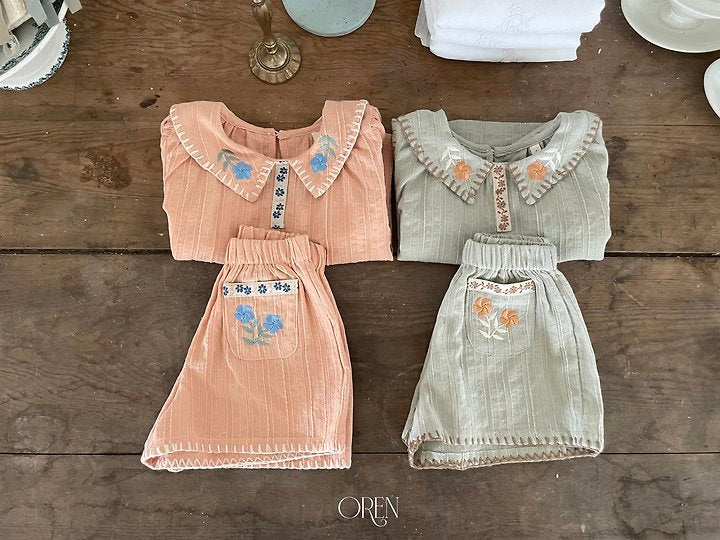 [PRE-ORDER] Florent Embroidery Top Bottom Set
