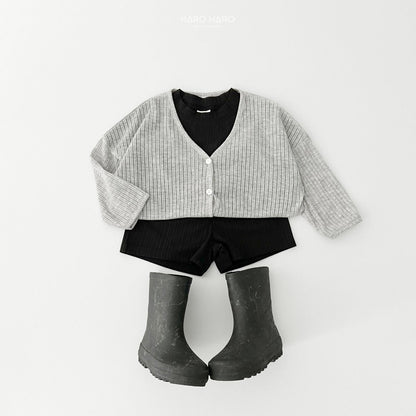 Rainbow Pleats Top Bottom Set [Green/3XL(7-8yr)]