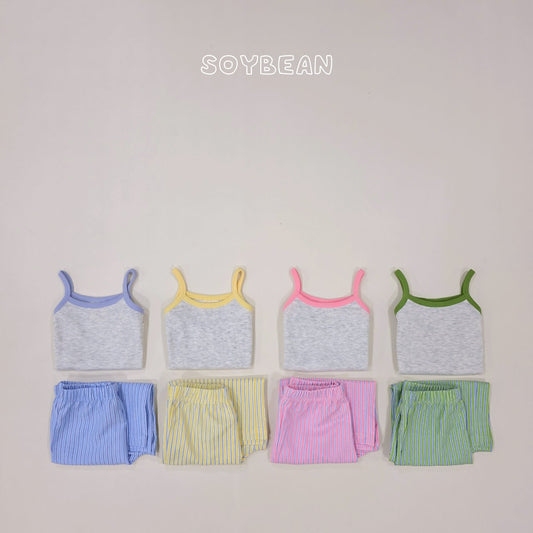 [PRE-ORDER] Travel Seersucker Top Bottom Set