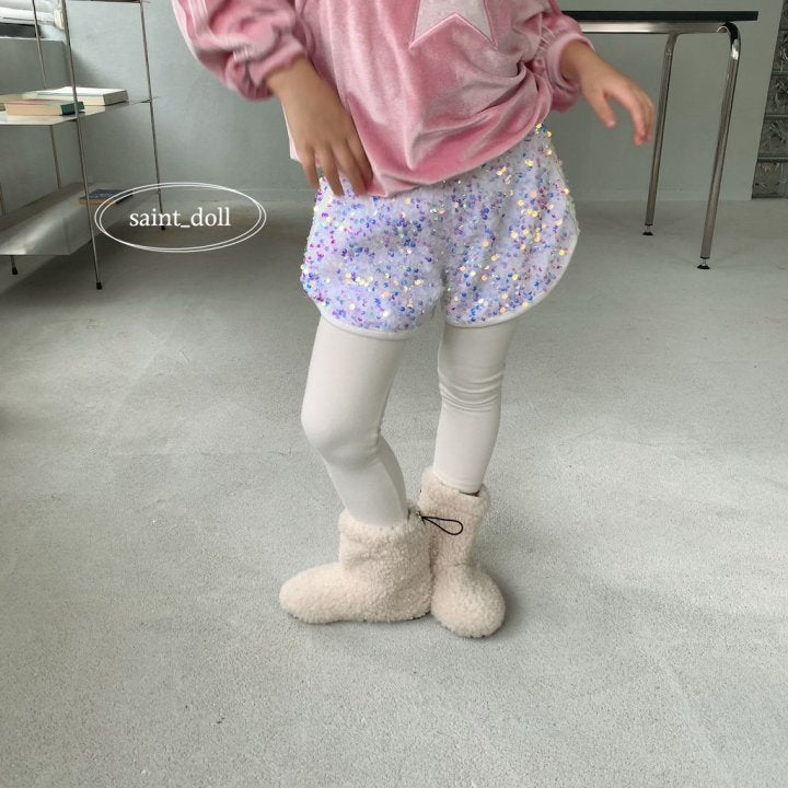 Bling Shorts [White/M(3-4yr)]