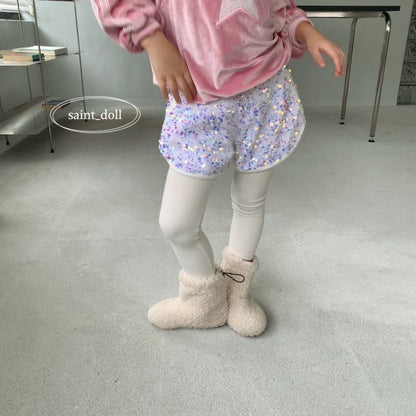 Bling Shorts [White/M(3-4yr)]