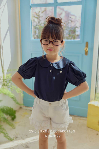 [PRE-ORDER] Heart Label Collar T-Shirts