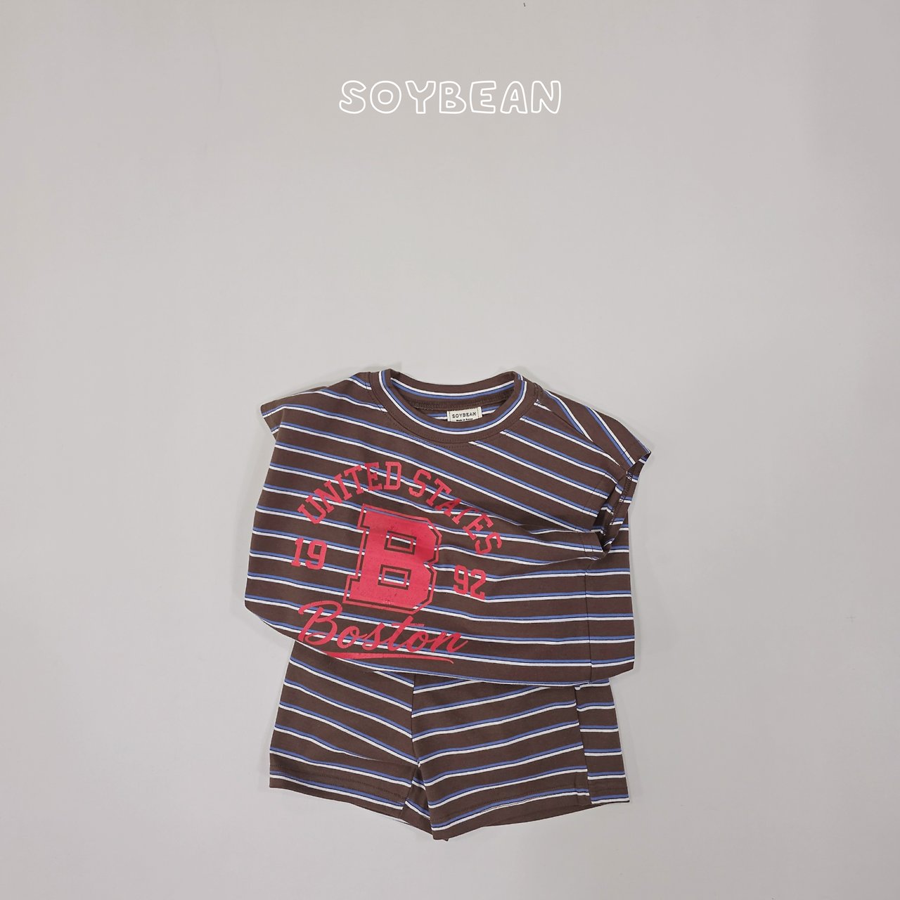 [PRE-ORDER] Boston Stripe Top Bottom Set