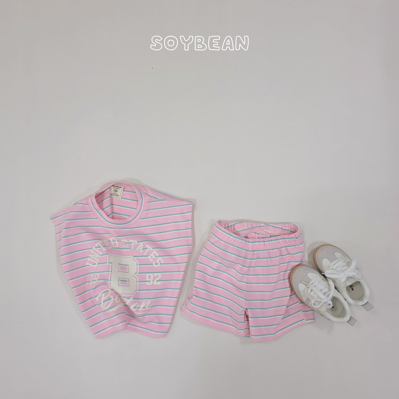 [PRE-ORDER] Boston Stripe Top Bottom Set
