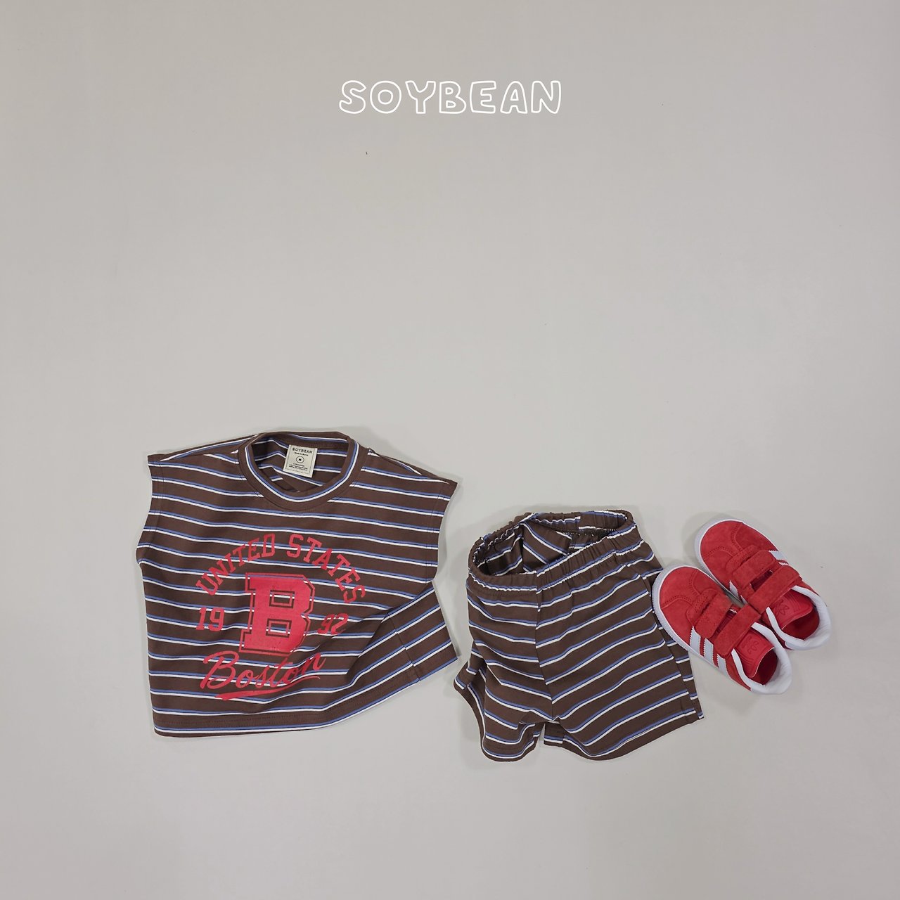 [PRE-ORDER] Boston Stripe Top Bottom Set