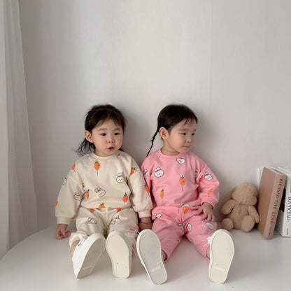 [PRE-ORDER] Carrot Balloon Top Bottom Set