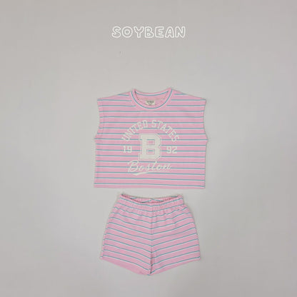 [PRE-ORDER] Boston Stripe Top Bottom Set