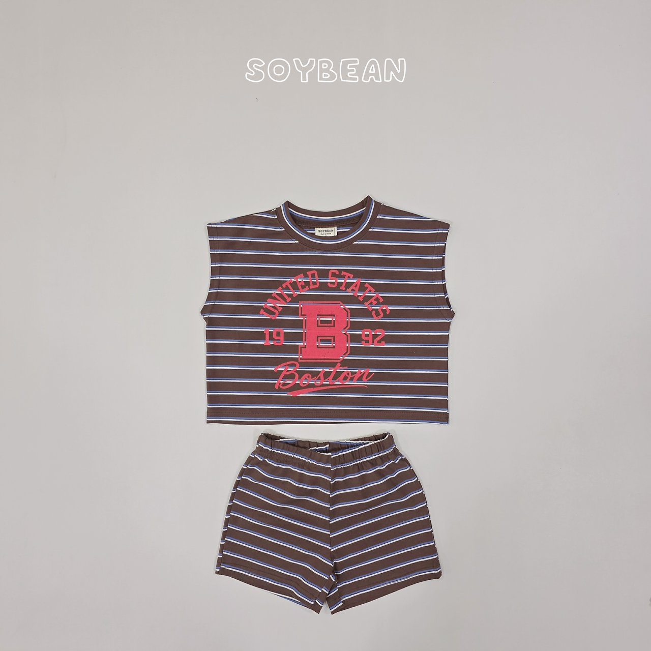 [PRE-ORDER] Boston Stripe Top Bottom Set