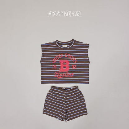 [PRE-ORDER] Boston Stripe Top Bottom Set