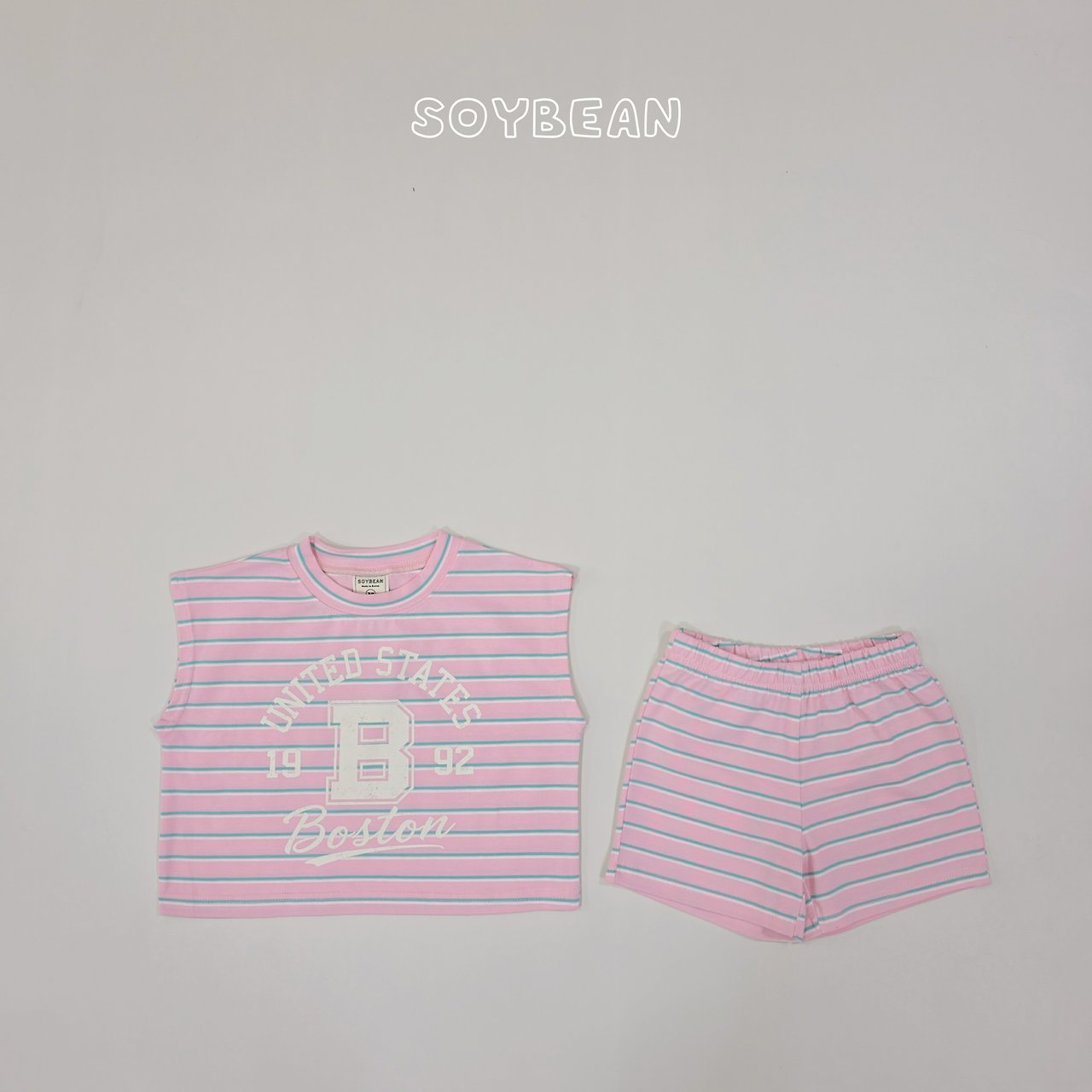 [PRE-ORDER] Boston Stripe Top Bottom Set