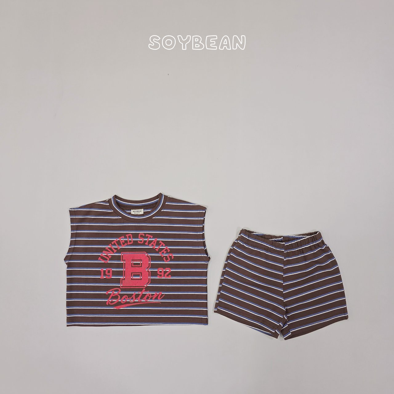 [PRE-ORDER] Boston Stripe Top Bottom Set