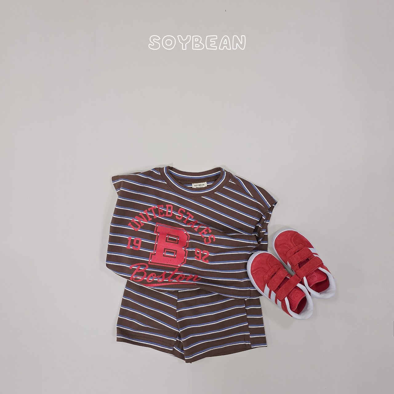 [PRE-ORDER] Boston Stripe Top Bottom Set