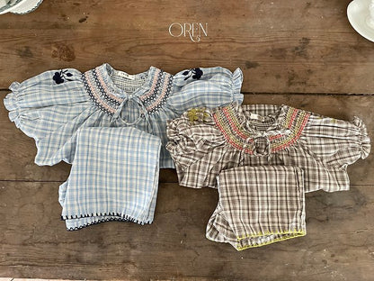 [PRE-ORDER] Marceau Embroidered Top Bottom Set