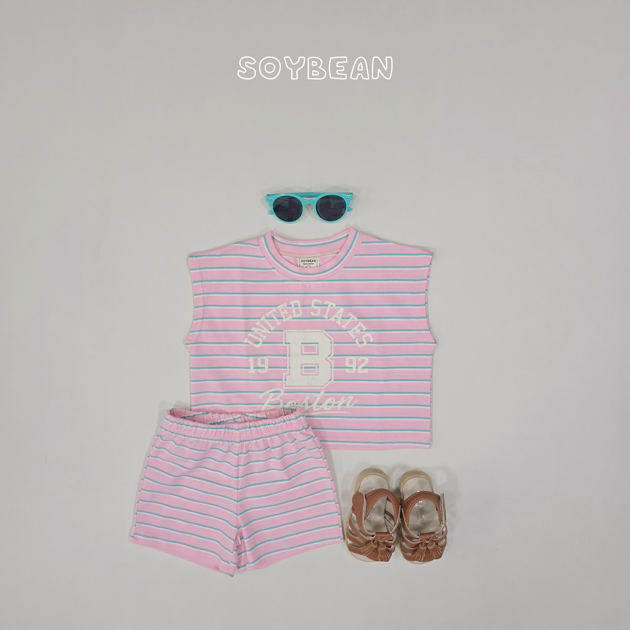 [PRE-ORDER] Boston Stripe Top Bottom Set