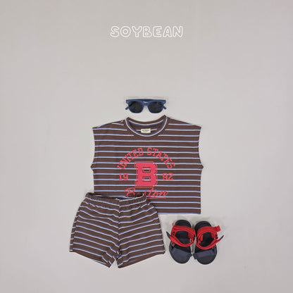 [PRE-ORDER] Boston Stripe Top Bottom Set