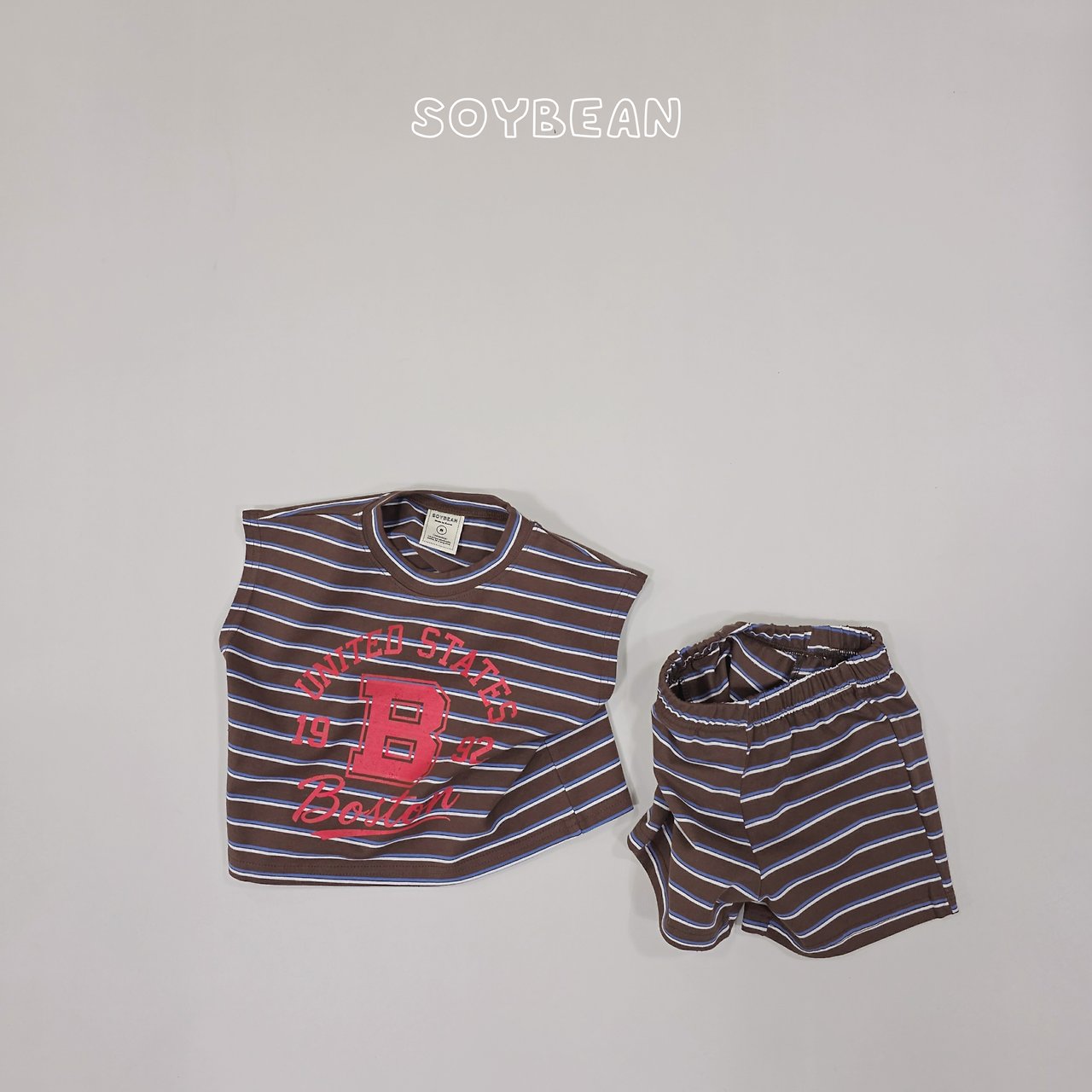 [PRE-ORDER] Boston Stripe Top Bottom Set