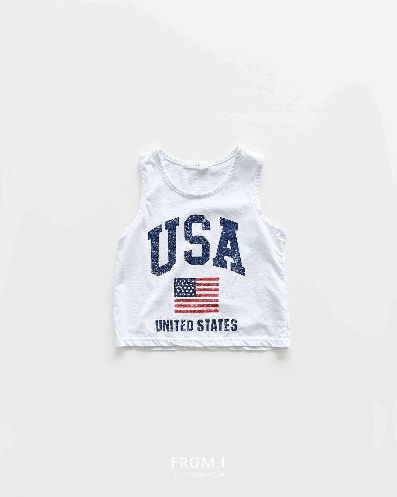 USA T-Shirts [Ivory/S(3-4yr)]