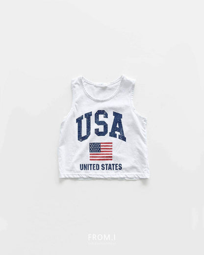 USA T-Shirts [Ivory/S(3-4yr)]