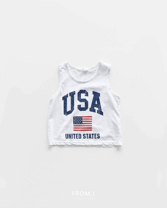 USA T-Shirts [Ivory/S(3-4yr)]