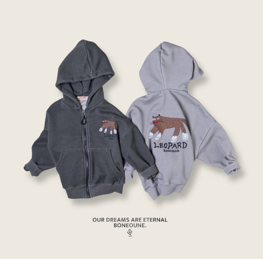 [PRE-ORDER] Leopard Hoodie Zip-Up Jacket