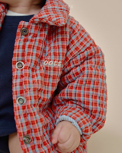Raphine Padded Jacket [Red Check/S(2-3yr),L(4-5yr)]