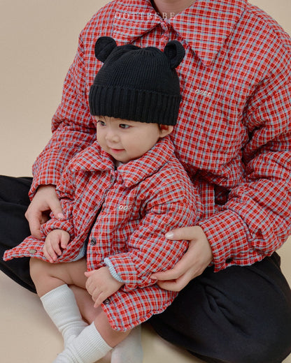 Raphine Padded Jacket [Red Check/S(2-3yr),L(4-5yr)]